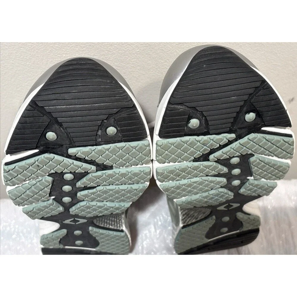 APEX BOSS Runner Orthotic Sneaker Shoe Silver/Sea Blue X527W Women's Size 10.5
